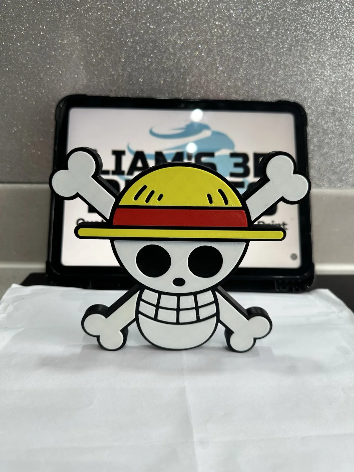 Decorative One Piece logo Sign Display Anime Pop Jolly Roger Luffy Skull, image 2