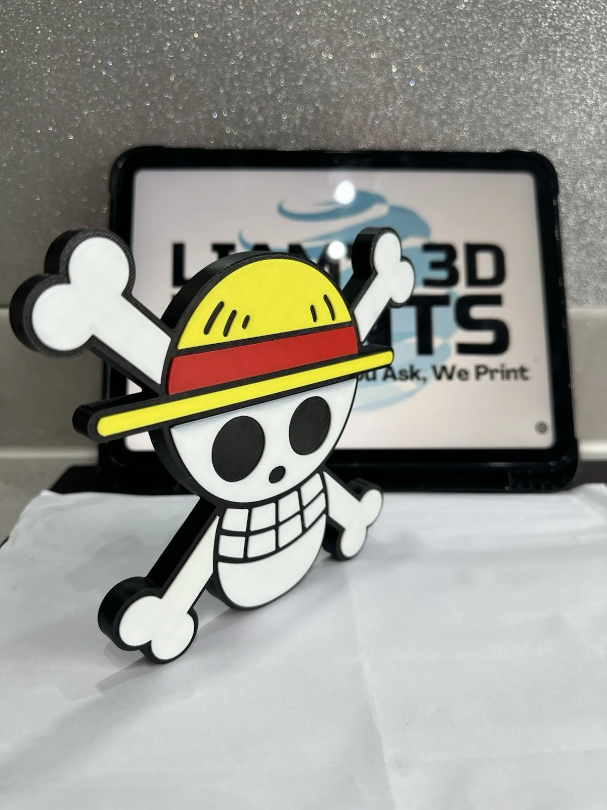 Decorative One Piece logo Sign Display Anime Pop Jolly Roger Luffy Skull, image 4