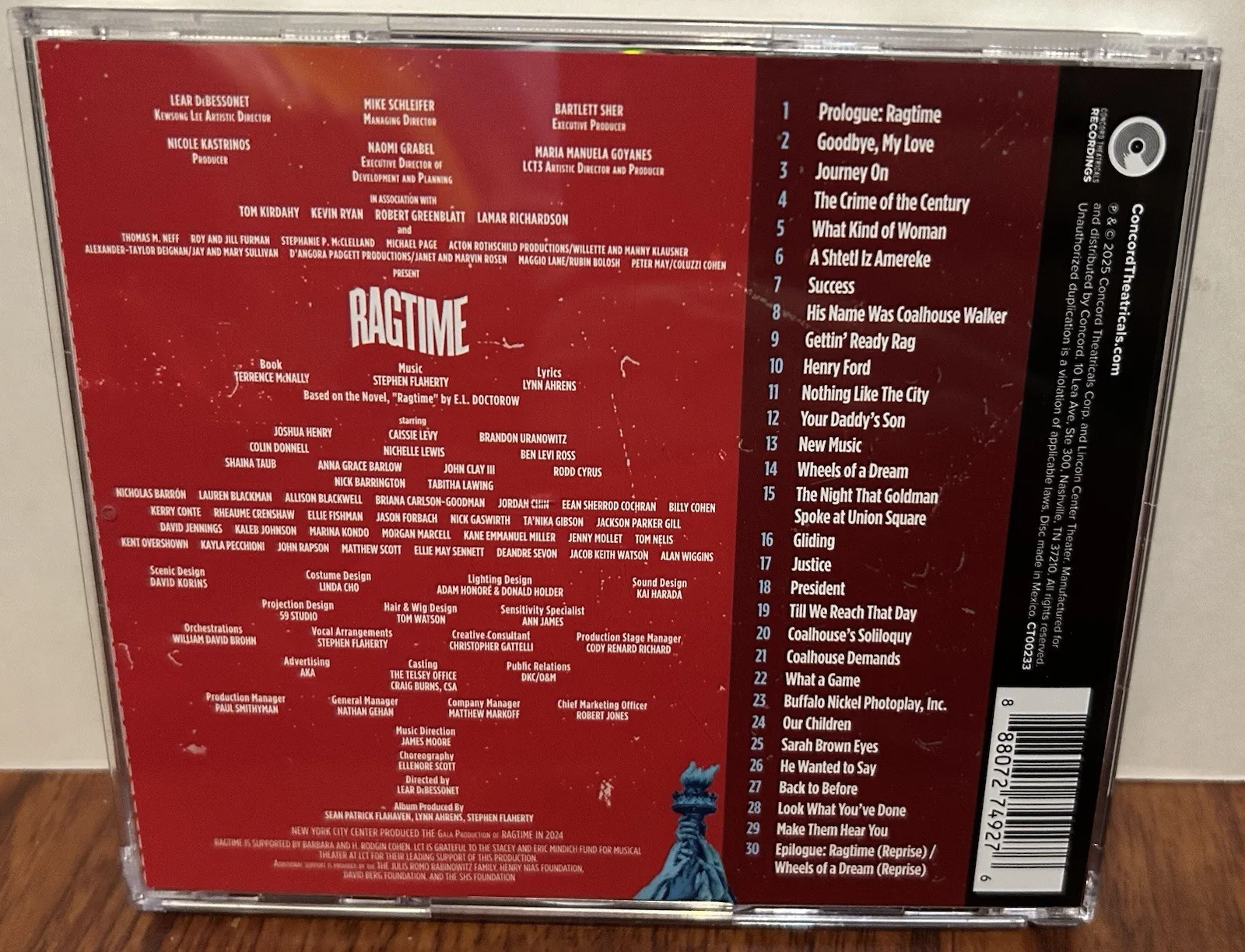 RAGTIME THE MUSICAL BROADWAY JOHN CLAY III SIGNED 2 CD 4/23 NY LINCOLN CENTER, image 3