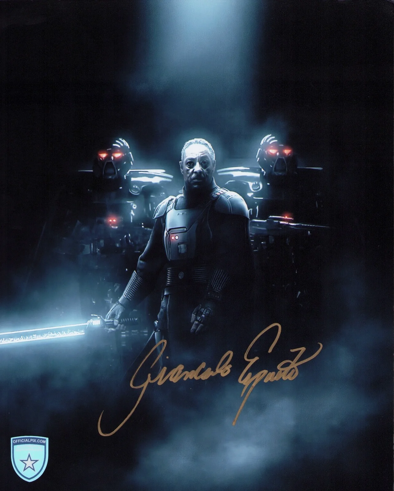 Giancarlo Esposito — Signed Giancarlo Esposito The Mandalorian Moff Gideon 8x10 w/ Official Pix COA