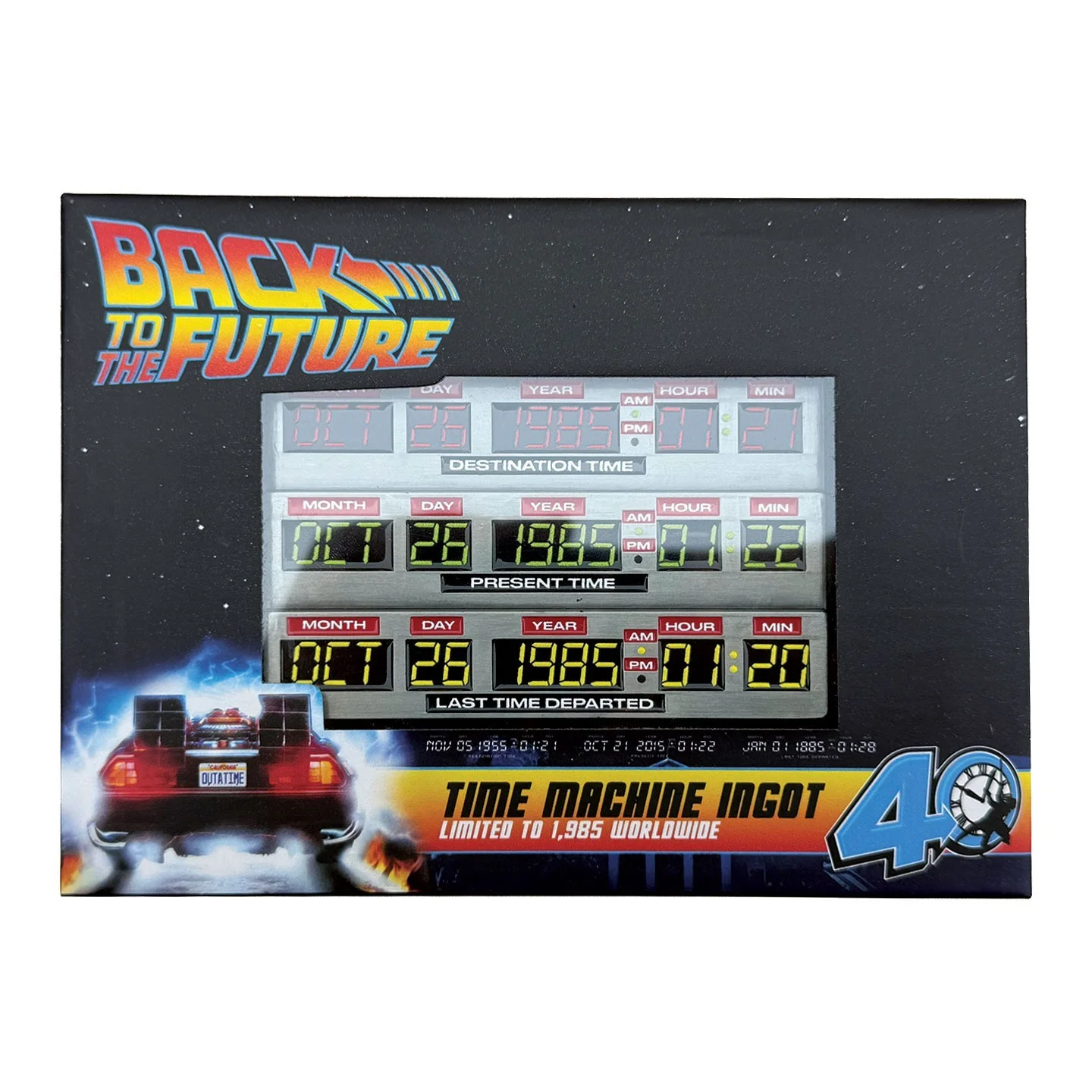 Back to the Future 40th Anniversary Time Circuits Limited Edition Ingot, image 4