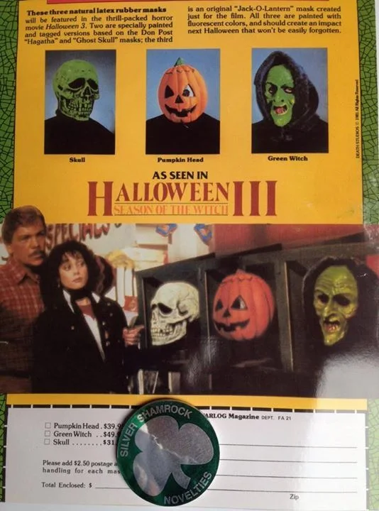 Halloween 3 Season of the Witch Silver Shamrock Novelties Chip Replica Prop, image 3