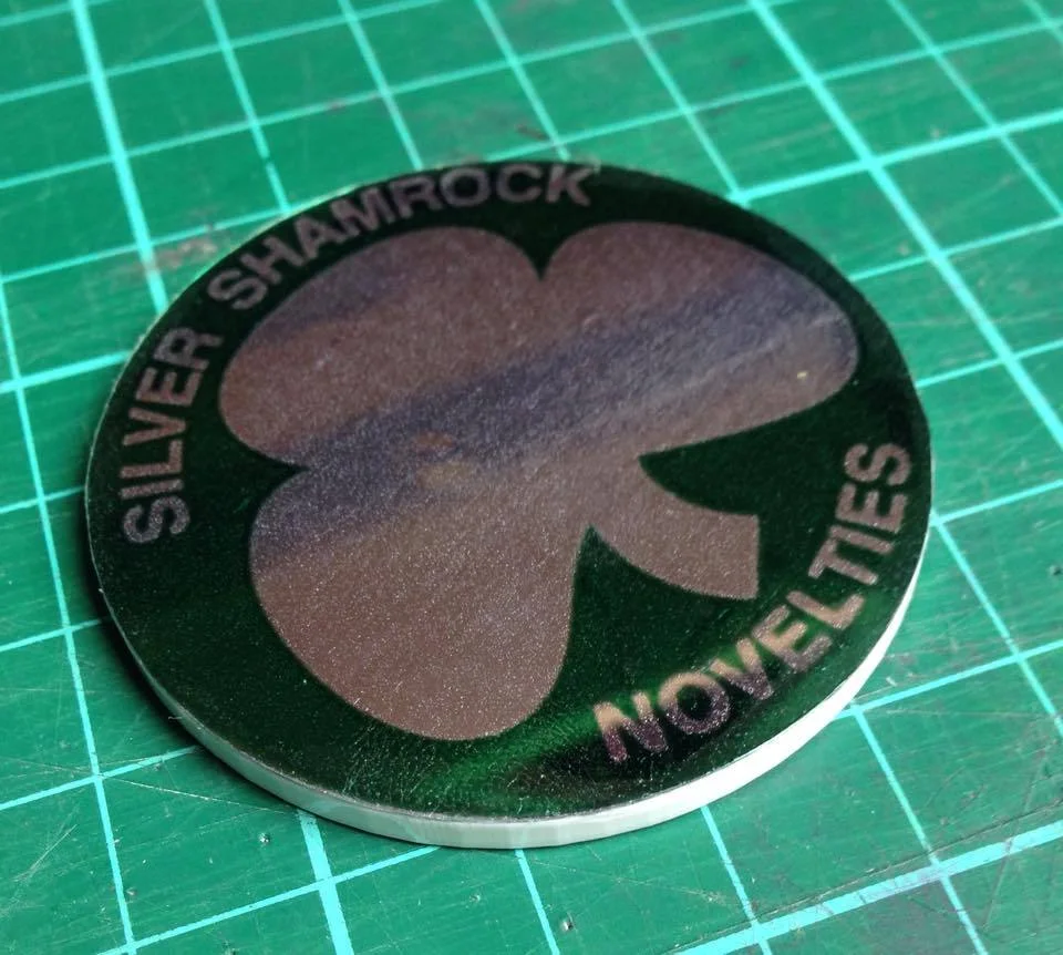 Halloween 3 Season of the Witch Silver Shamrock Novelties Chip Replica Prop, image 4
