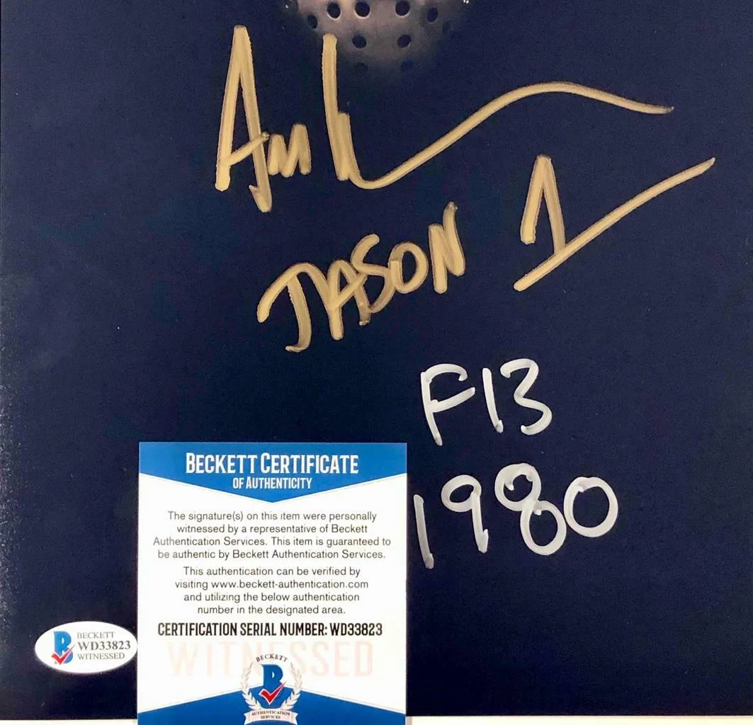 Ari Lehman — Ari Lehman "Jason 1 F13 1980" signed Friday the 13th 8x10 photo ~Beckett BAS COA, изображение 2