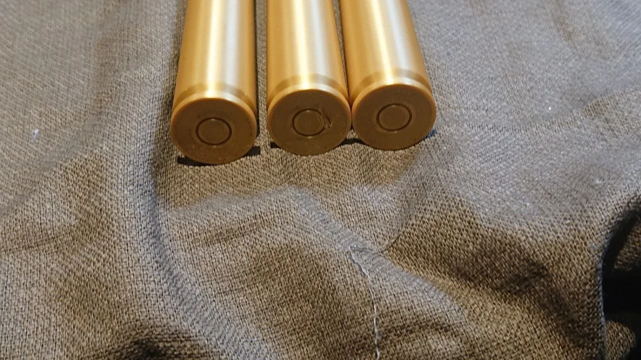 3x 3d printed replica bullets .50 bmg prop lifesize for reenactor cosplay movie, image 2