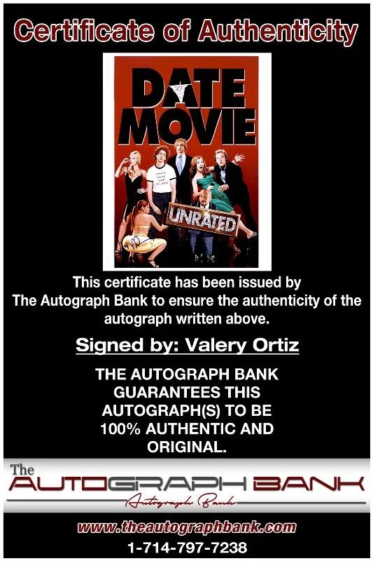 Valery Ortiz — Valery Ortiz authentic signed celebrity 8x10 photo W/Cert Autographed j, image 2