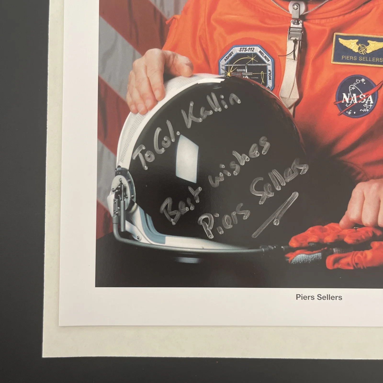 Piers Sellers: Hand Signed NASA Photograph 8x10 - KSK, image 2