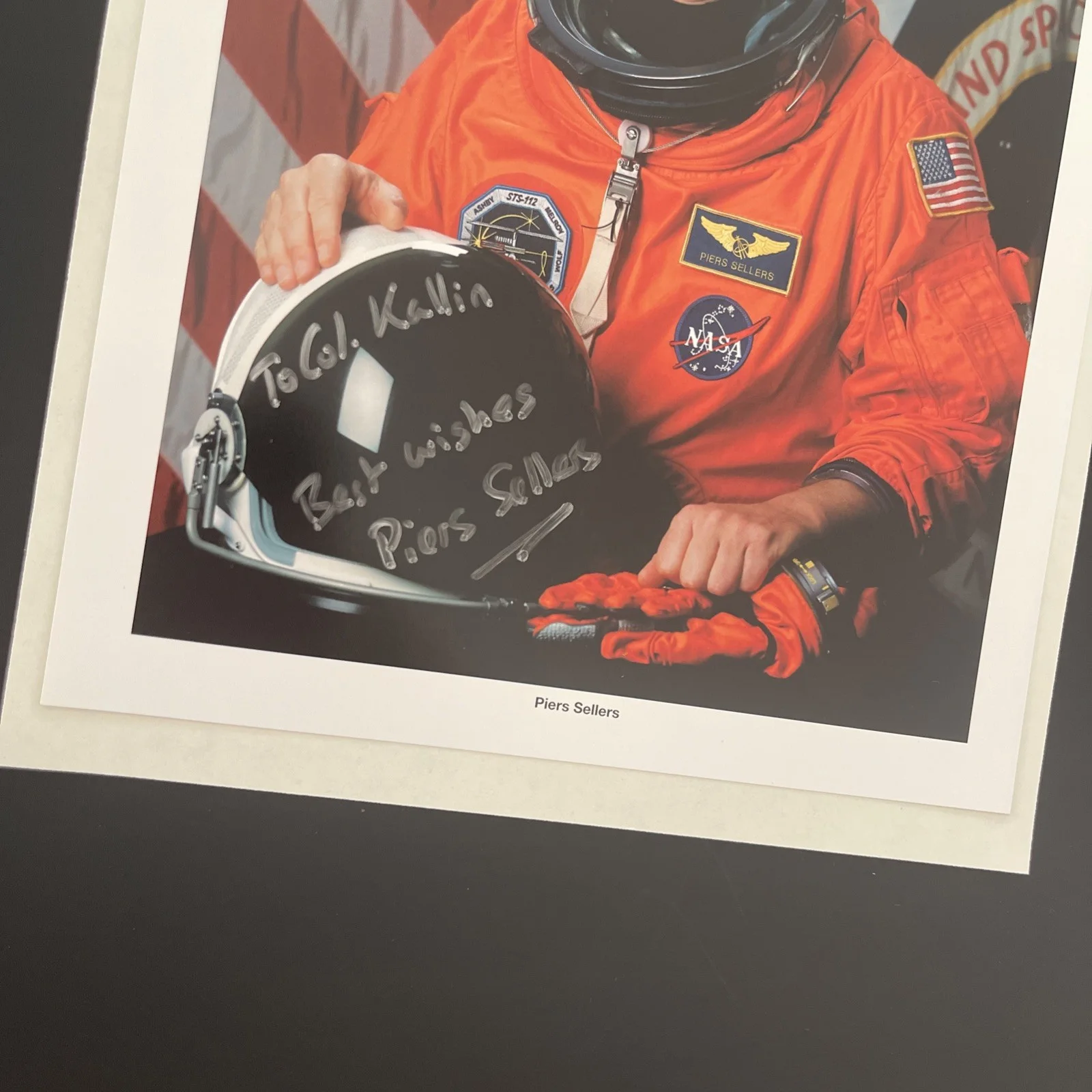 Piers Sellers: Hand Signed NASA Photograph 8x10 - KSK, image 4