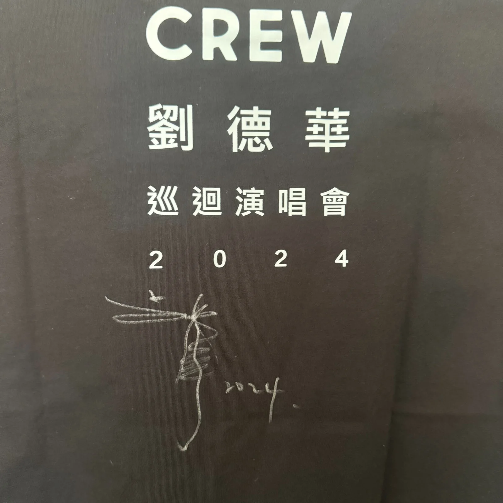 Andy Lau Autographed Signed Black T-Shirt from Concert Today Collectibles 2024, изображение 3