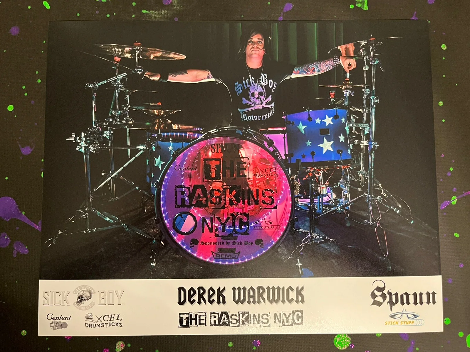 Derek “D-ROCK” Warwick Signed Prints The Raskins, изображение 2