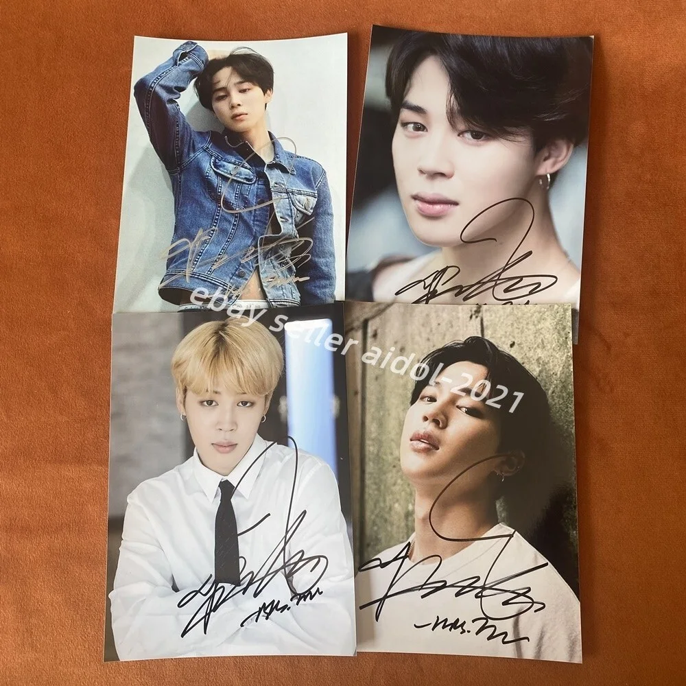 BTS JIMIN AUTOGRAPHED SIGNED PHOTO K-POP COLLECTION 5*7 2024A, image 2