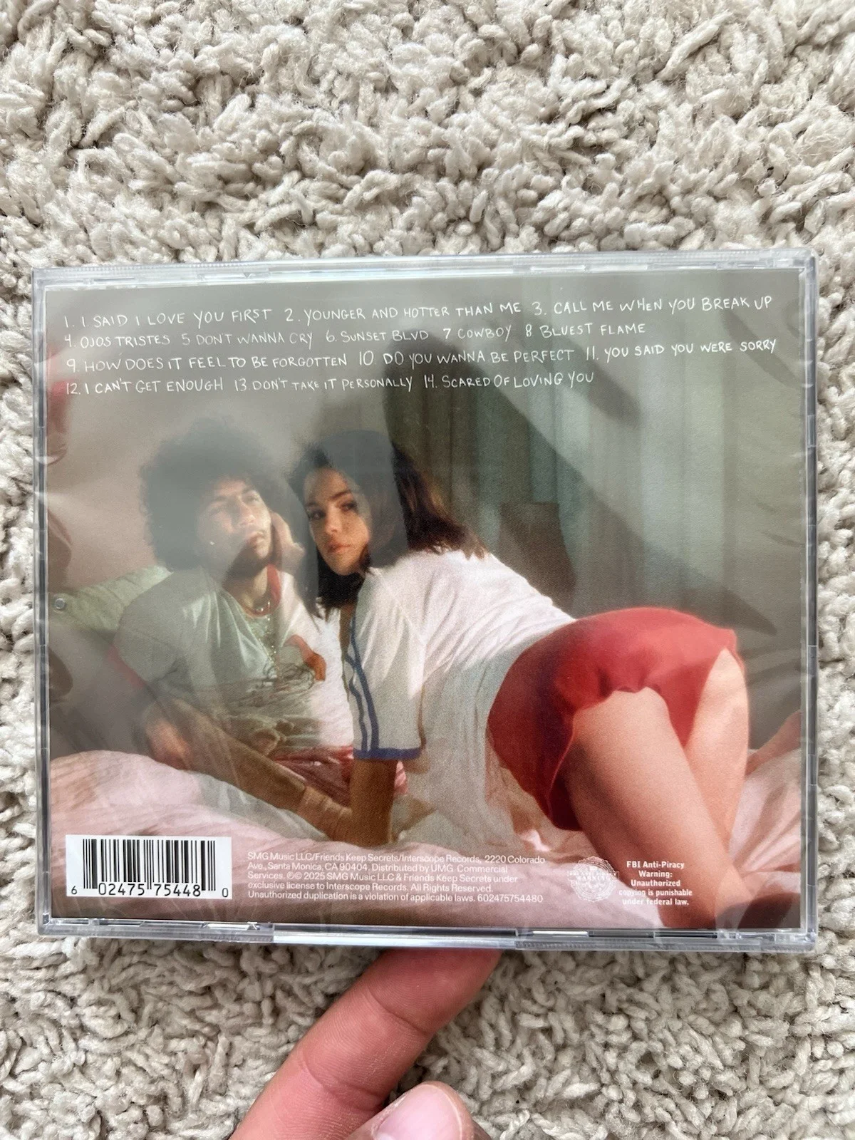 Selena Gomez Benny Blanco I Said I Love You First SIGNED Insert Cd ✨ In Hand, image 3