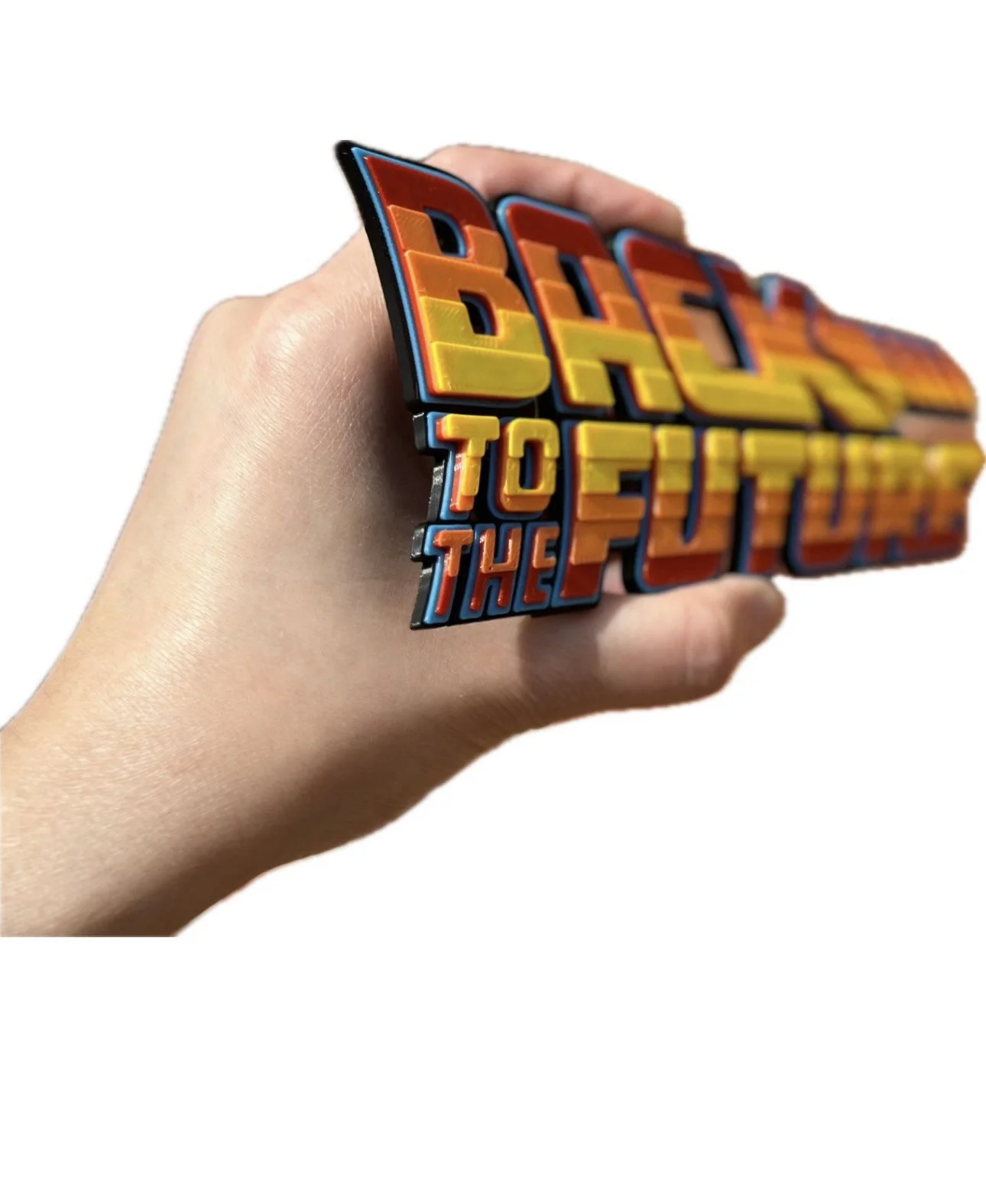 Decorative Back to the Future BTTF Sign Display two sizes small 16cm Large 25cm, image 2