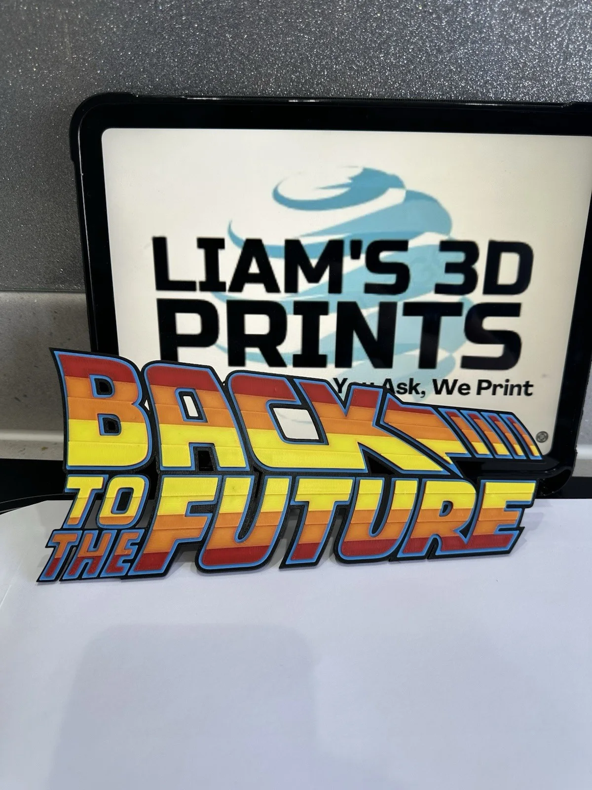 Decorative Back to the Future BTTF Sign Display two sizes small 16cm Large 25cm, image 3