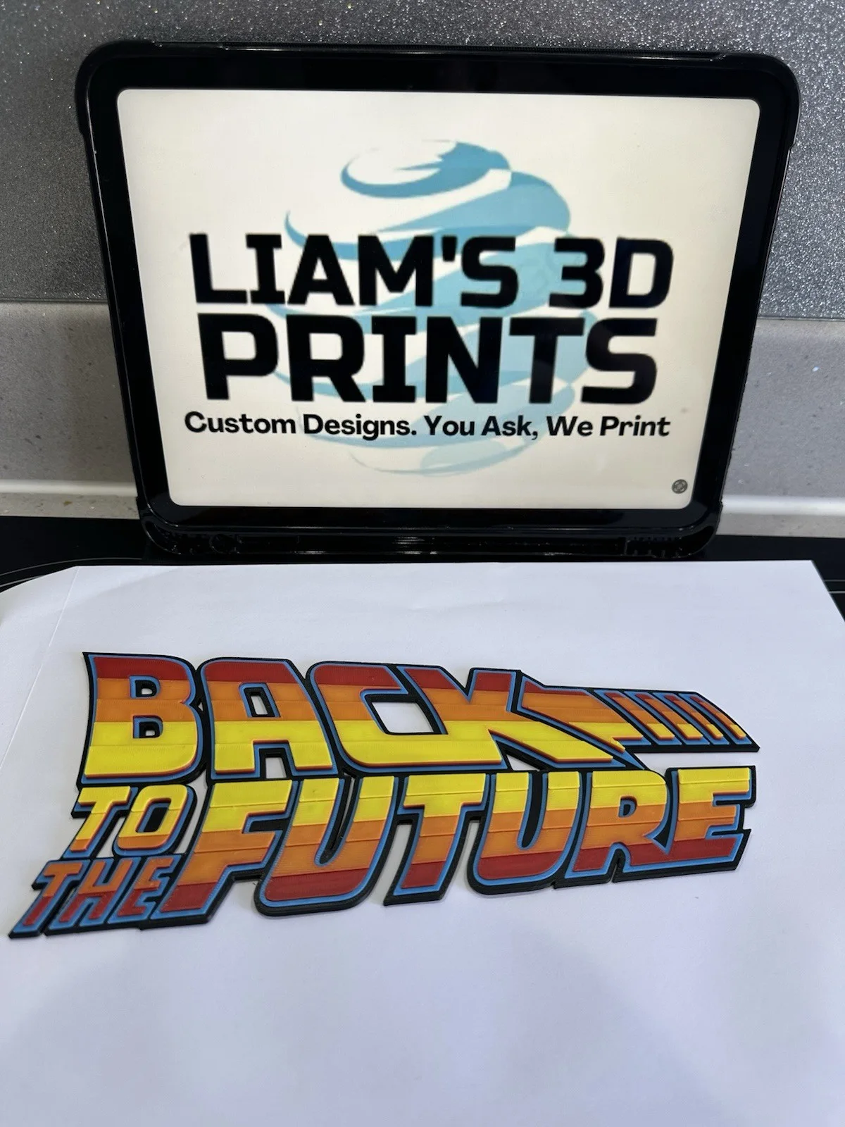 Decorative Back to the Future BTTF Sign Display two sizes small 16cm Large 25cm, image 4