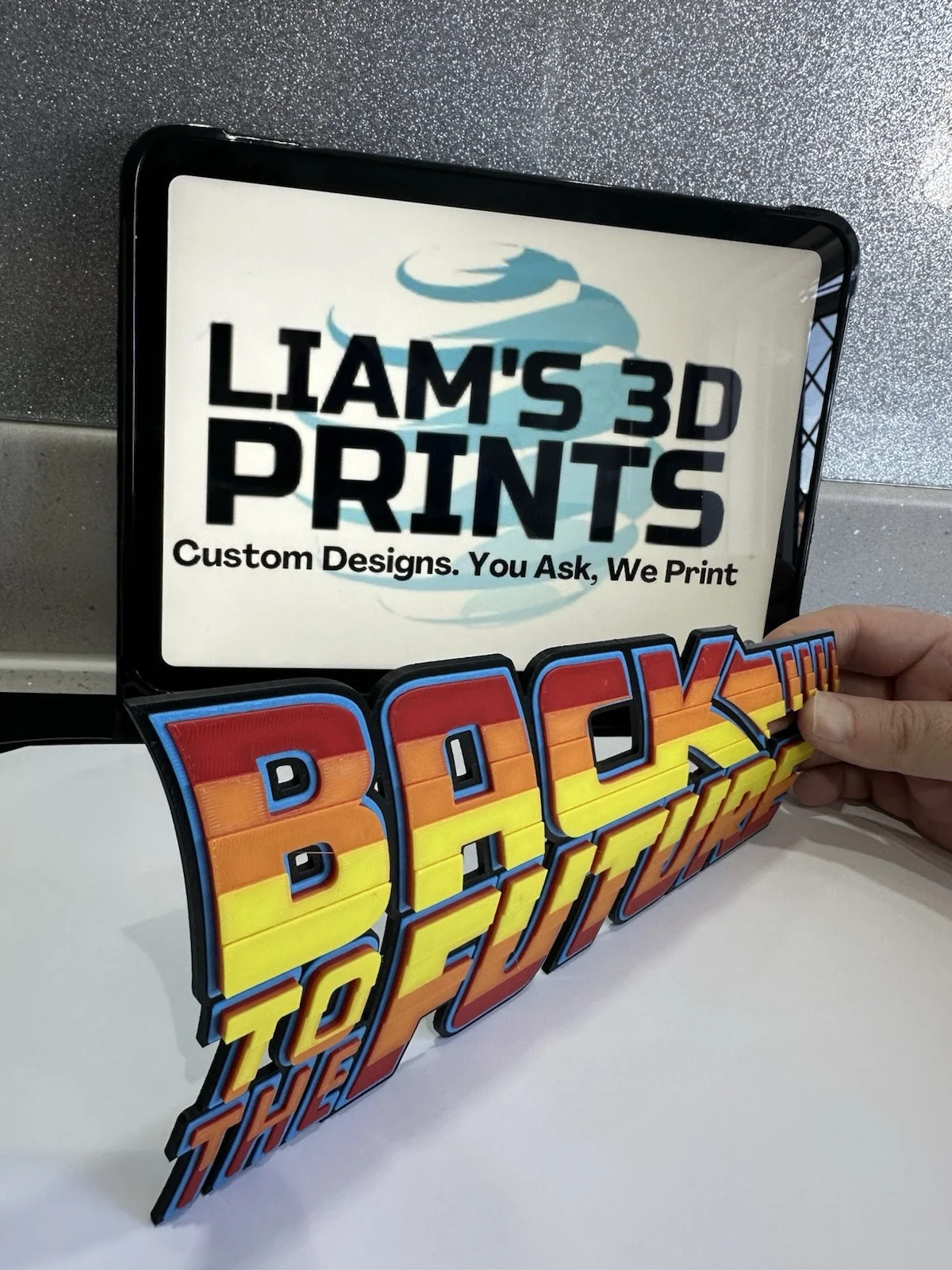 Decorative Back to the Future BTTF Sign Display two sizes small 16cm Large 25cm, image 5