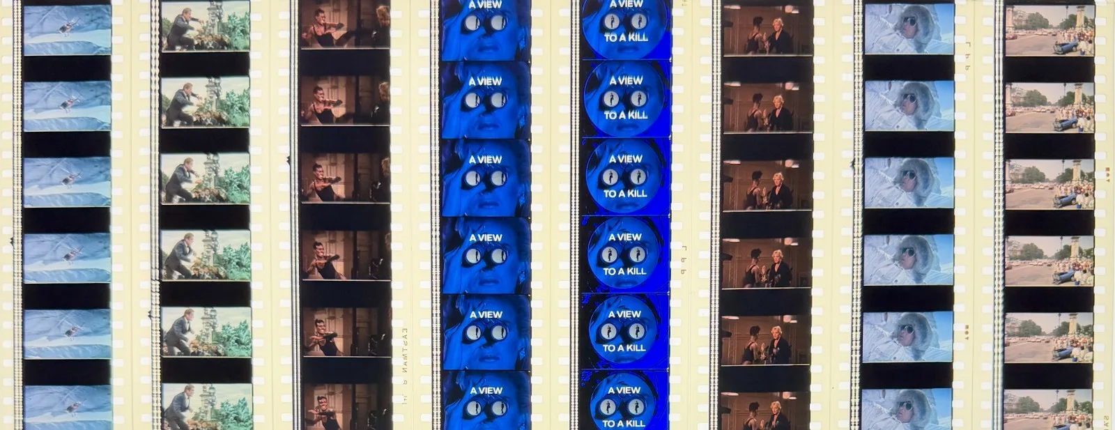 James Bond 007 in A View To A Kill 1985 Rare Unmounted Genuine 35mm Film Cells, image 4