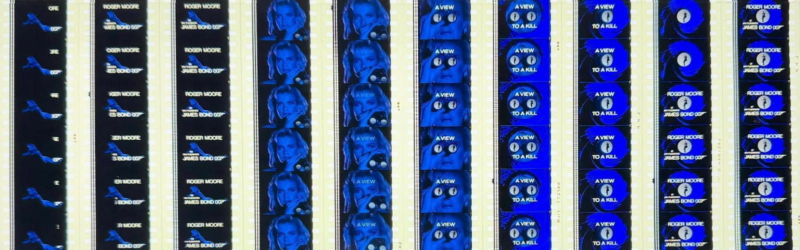 James Bond 007 in A View To A Kill 1985 Rare Unmounted Genuine 35mm Film Cells, image 5