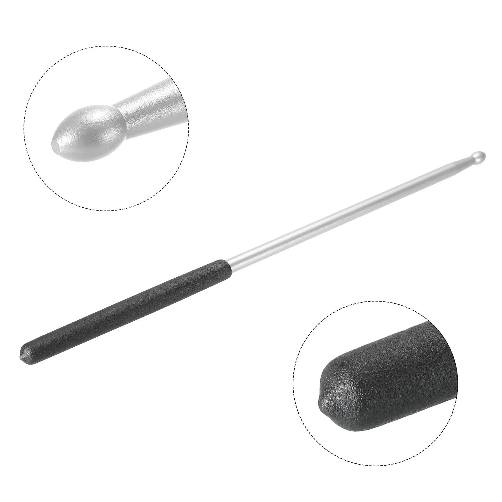 Metal Drumstick 5A Anti Slip Drum Stick for Jazz Drum Silver 1 Pair, image 4