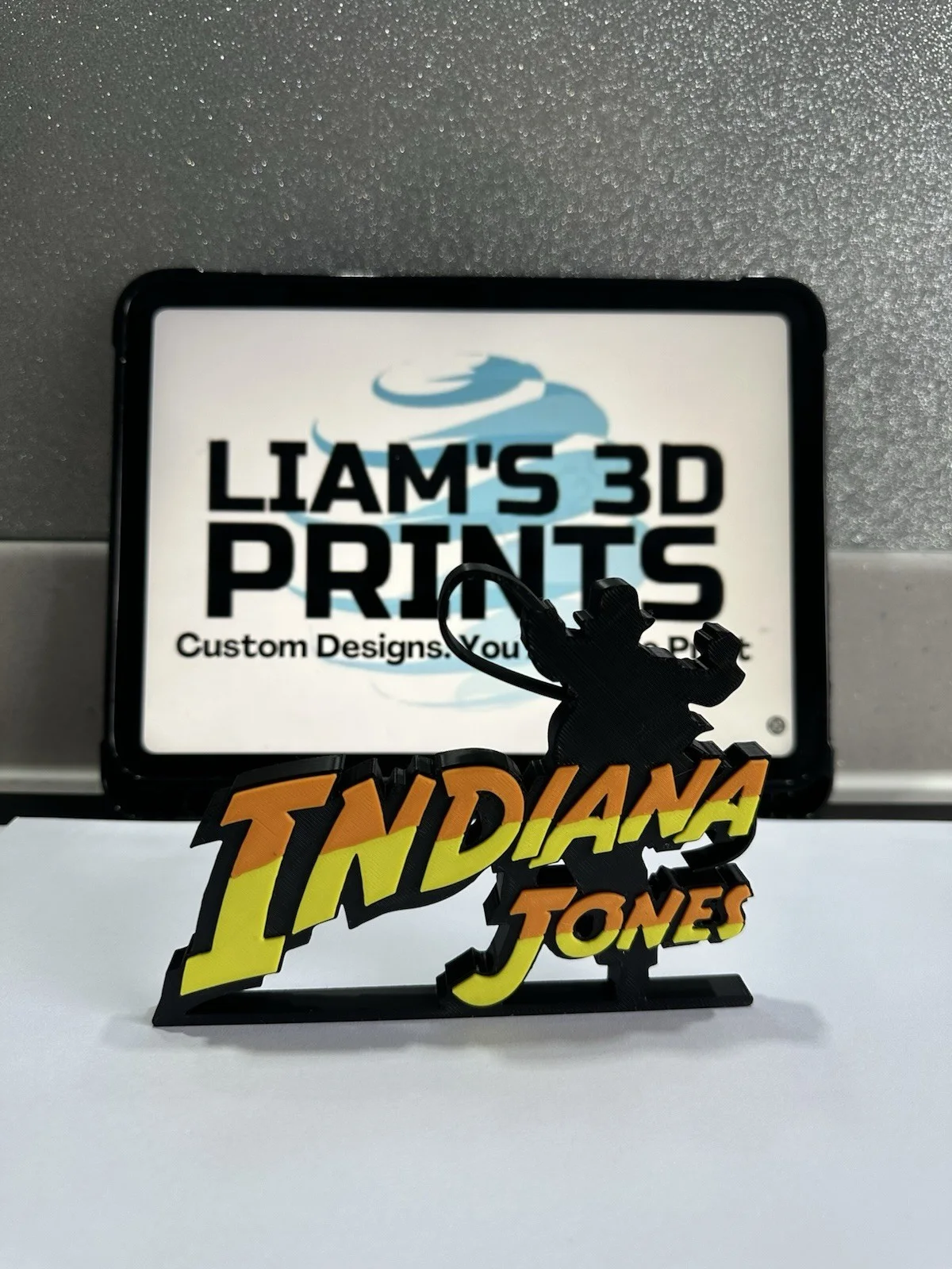 Decorative Indiana Jones Film table stand Logo Sign Display Cinema, изображение 2