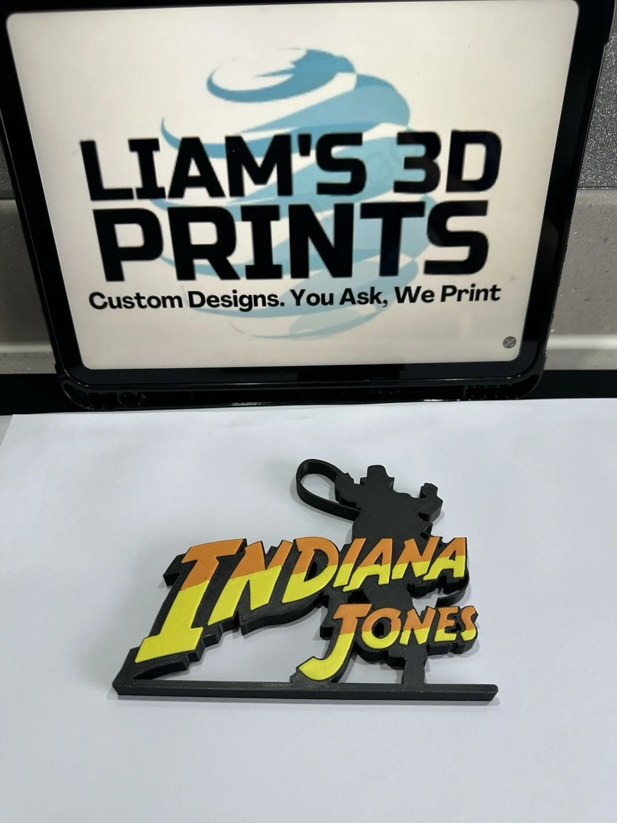 Decorative Indiana Jones Film table stand Logo Sign Display Cinema, изображение 3