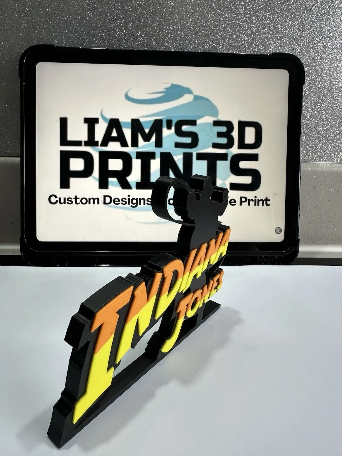 Decorative Indiana Jones Film table stand Logo Sign Display Cinema, изображение 4
