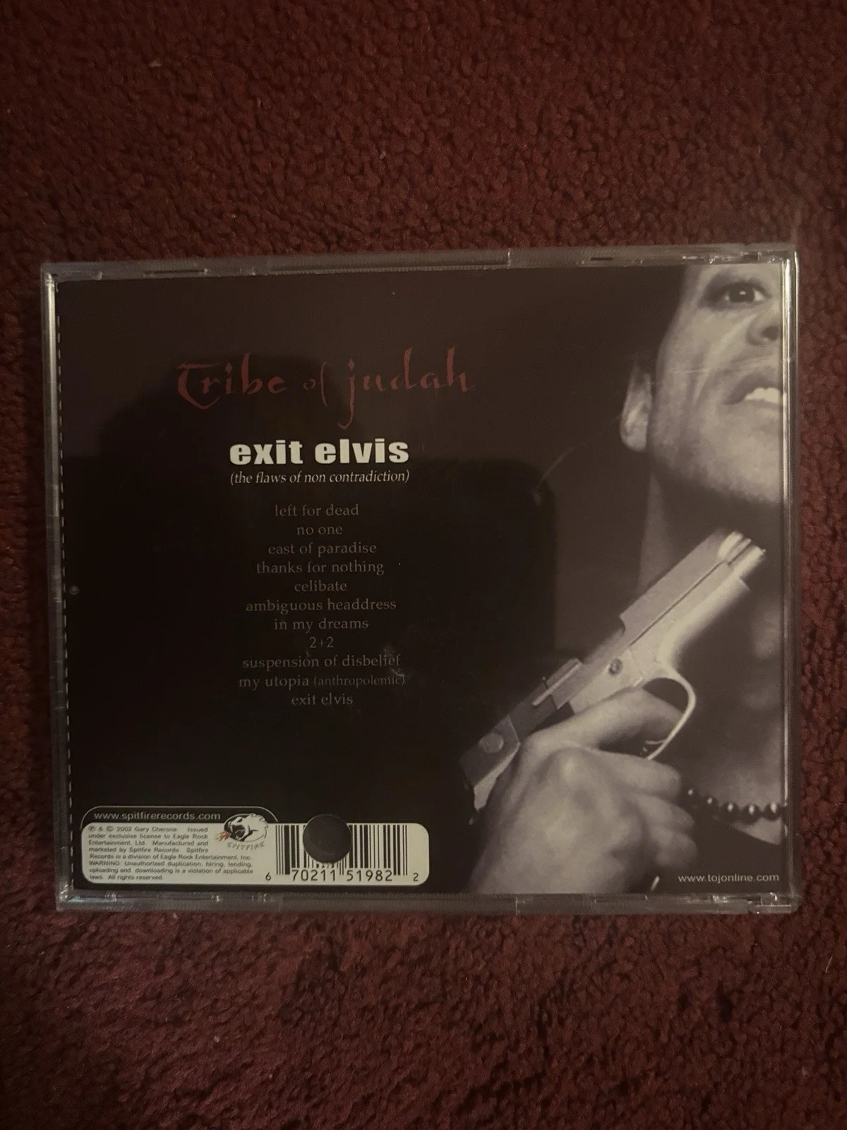 Gary Cherone Signed Tribe Of Judah 2002 Exit Elvis Extreme Van Halen Leo Mellace, image 4