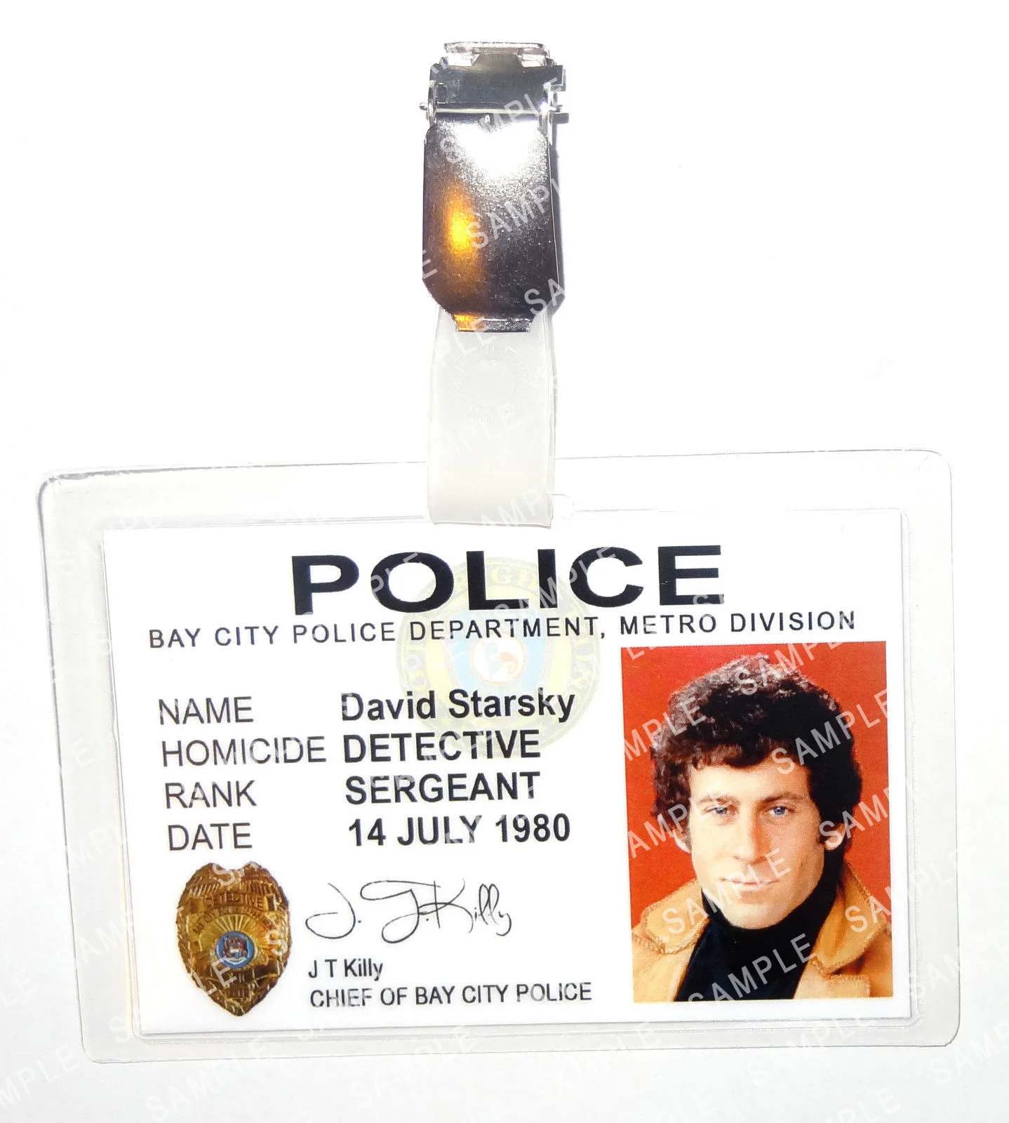 Starsky and Hutch Badges Movie Cosplay Prop Costume Gift Novelty Halloween, image 2