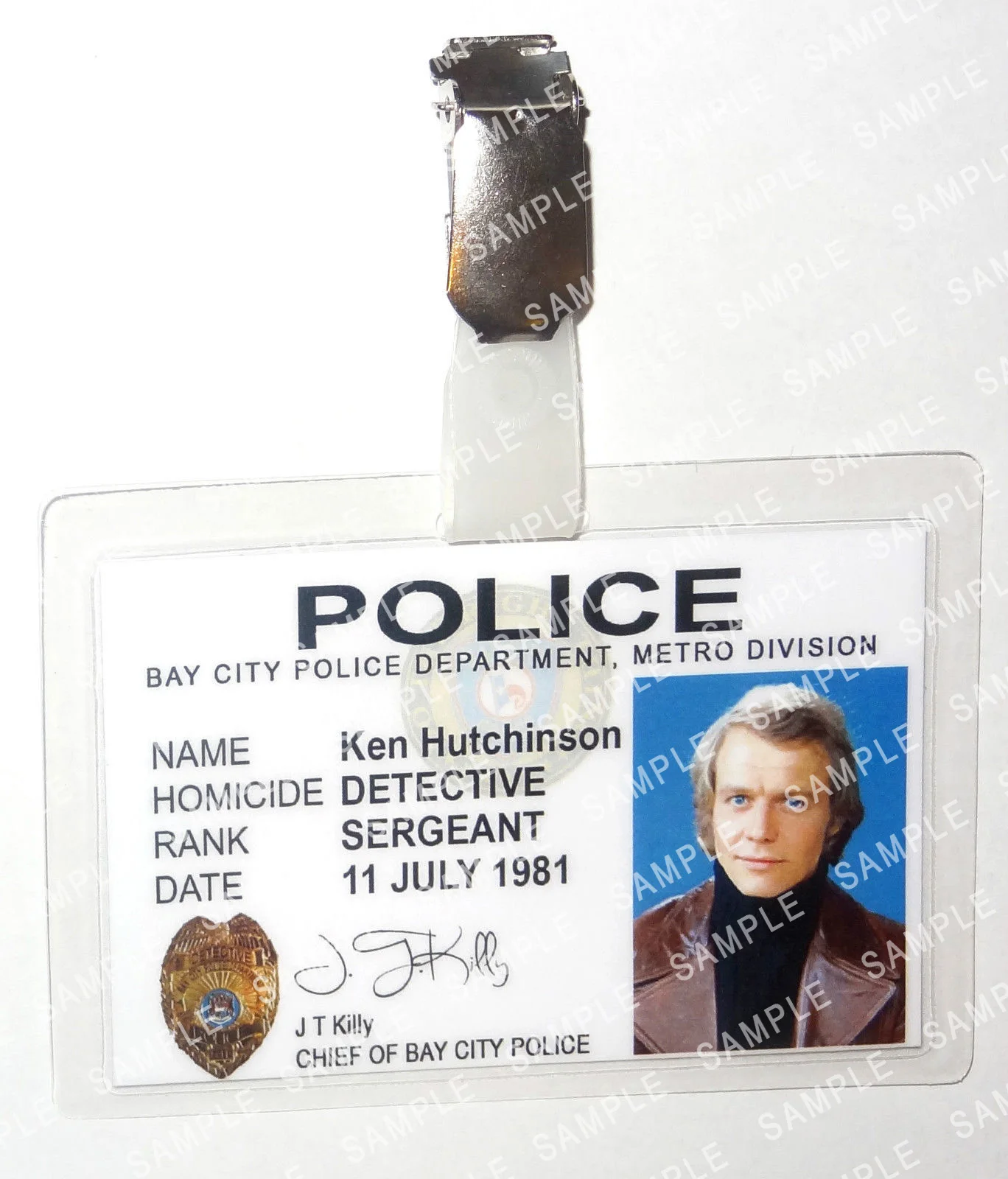 Starsky and Hutch Badges Movie Cosplay Prop Costume Gift Novelty Halloween, image 3
