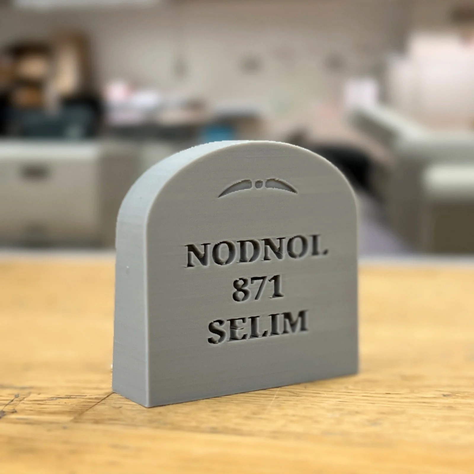Red Dwarf Nodnol Sign Desk Display Gift Idea, image 2