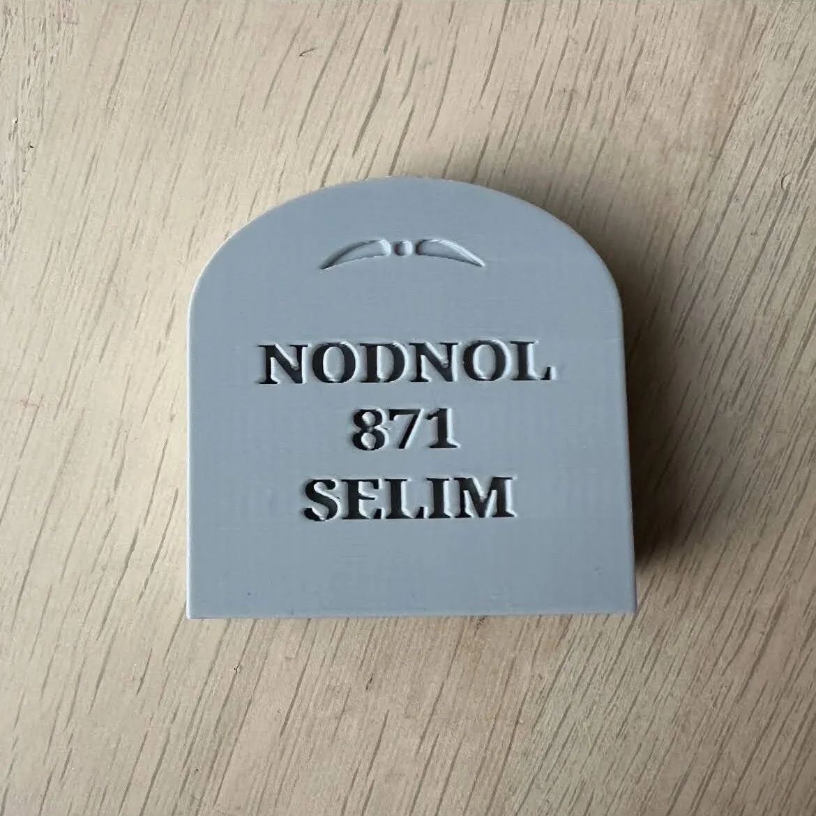 Red Dwarf Nodnol Sign Desk Display Gift Idea, image 3