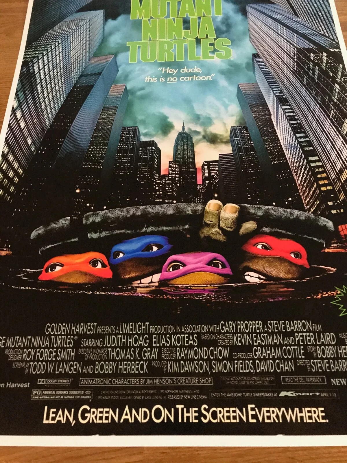 Large Movie Poster Teenage Mutant Ninja Turtles 430mm x 640mm, изображение 2