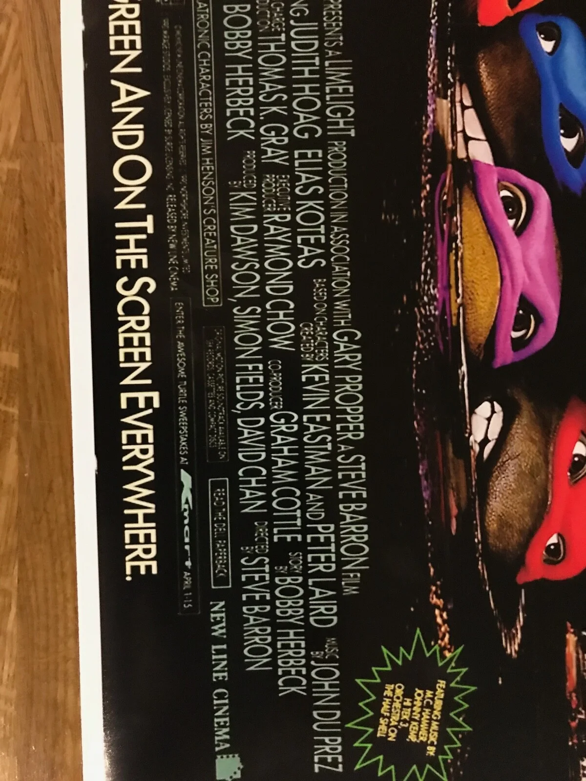Large Movie Poster Teenage Mutant Ninja Turtles 430mm x 640mm, изображение 5
