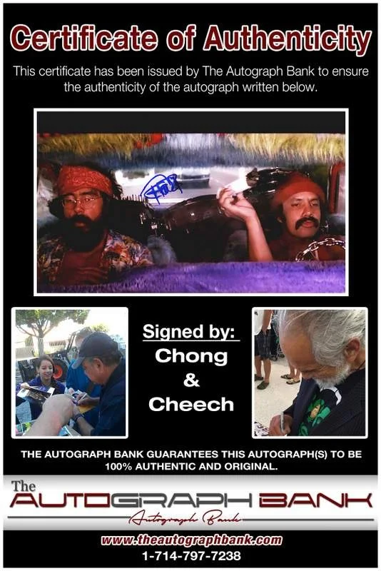 Cheech, Chong — Chong & Cheech authentic signed celebrity 10x15 photo W/Cert Autographed A000386, image 2