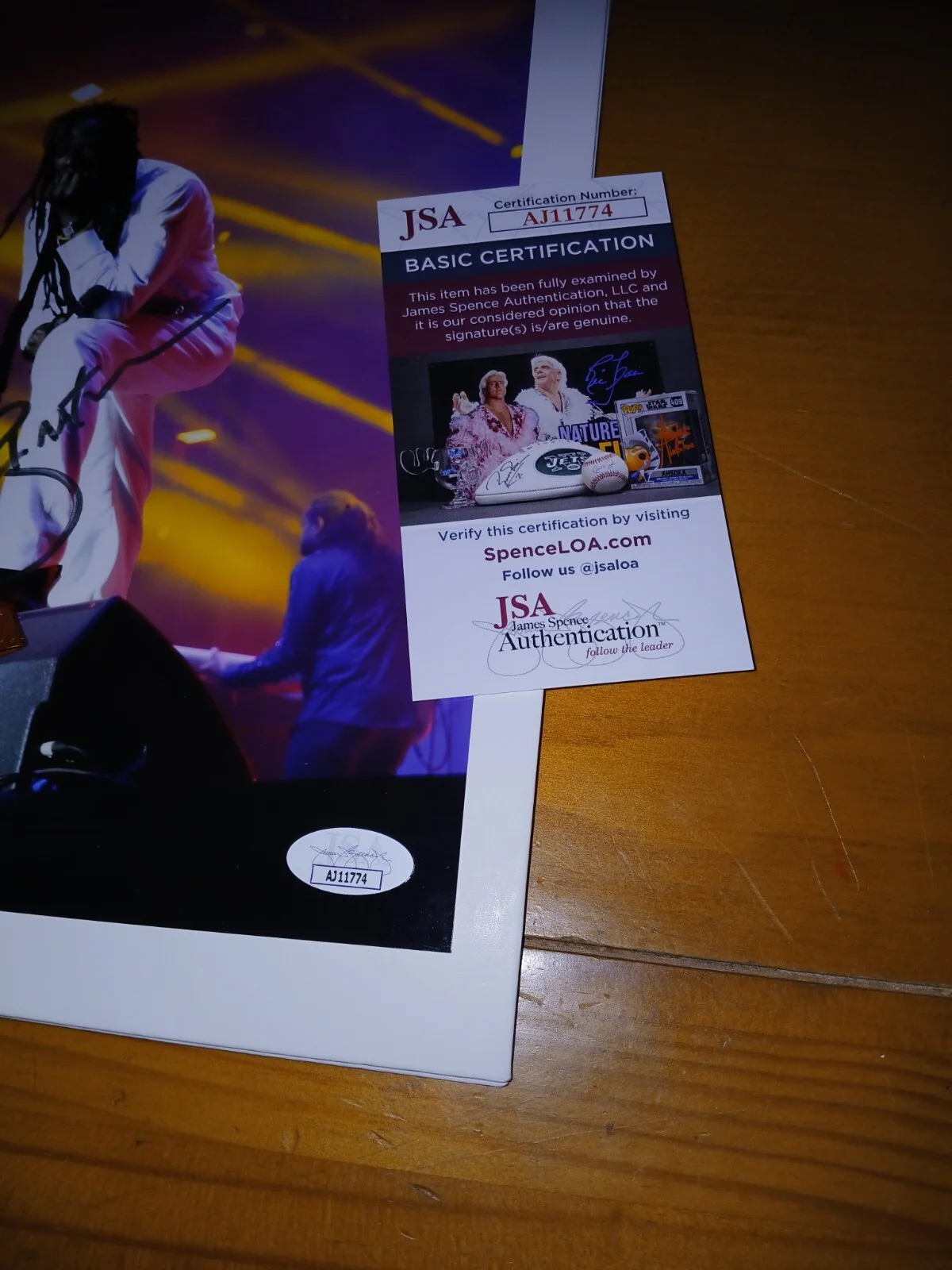 BUJU BANTON — BUJU BANTON SIGNED AUTOGRAPH 8X10 PHOTO JSA COA RARE, изображение 3