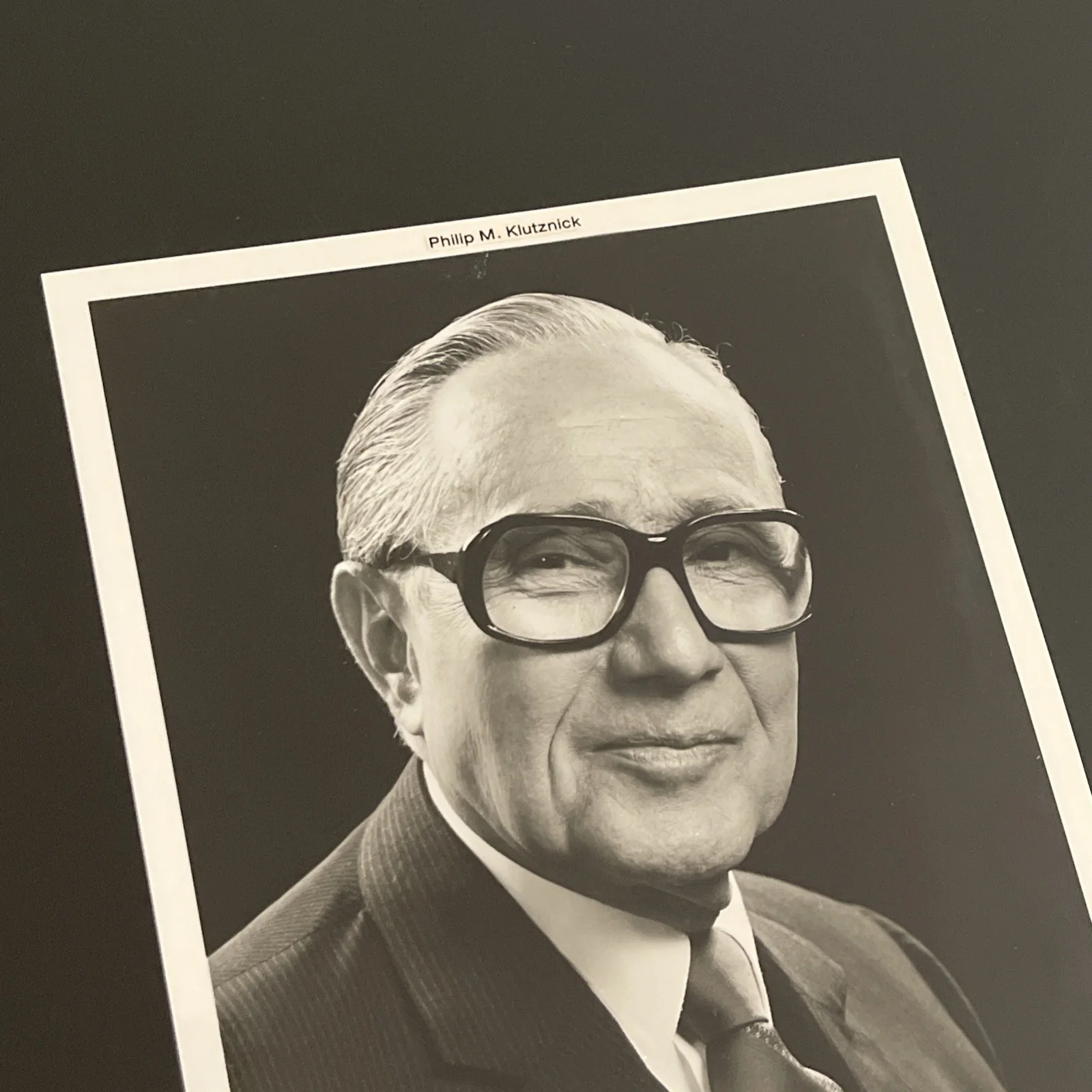 Sec. Of Commerce Philip Klutznick: Signed Political Photo & Ephemera 8x10“ / KSK, image 3