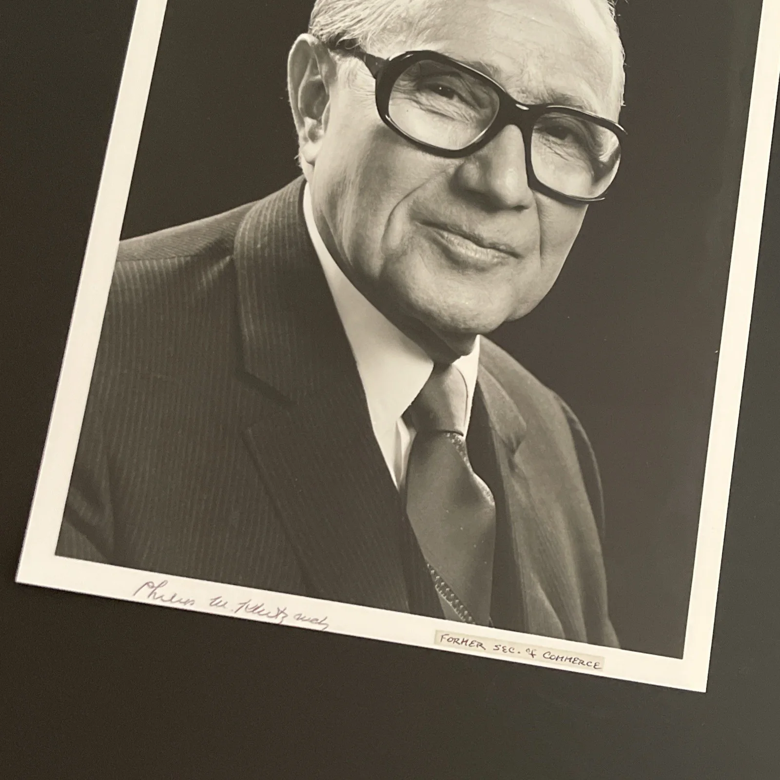 Sec. Of Commerce Philip Klutznick: Signed Political Photo & Ephemera 8x10“ / KSK, image 4