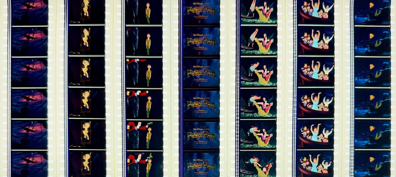 Disney's Peter Pan 1953 (Remastered) Rare Unmounted Genuine 35mm Film Cells, image 3