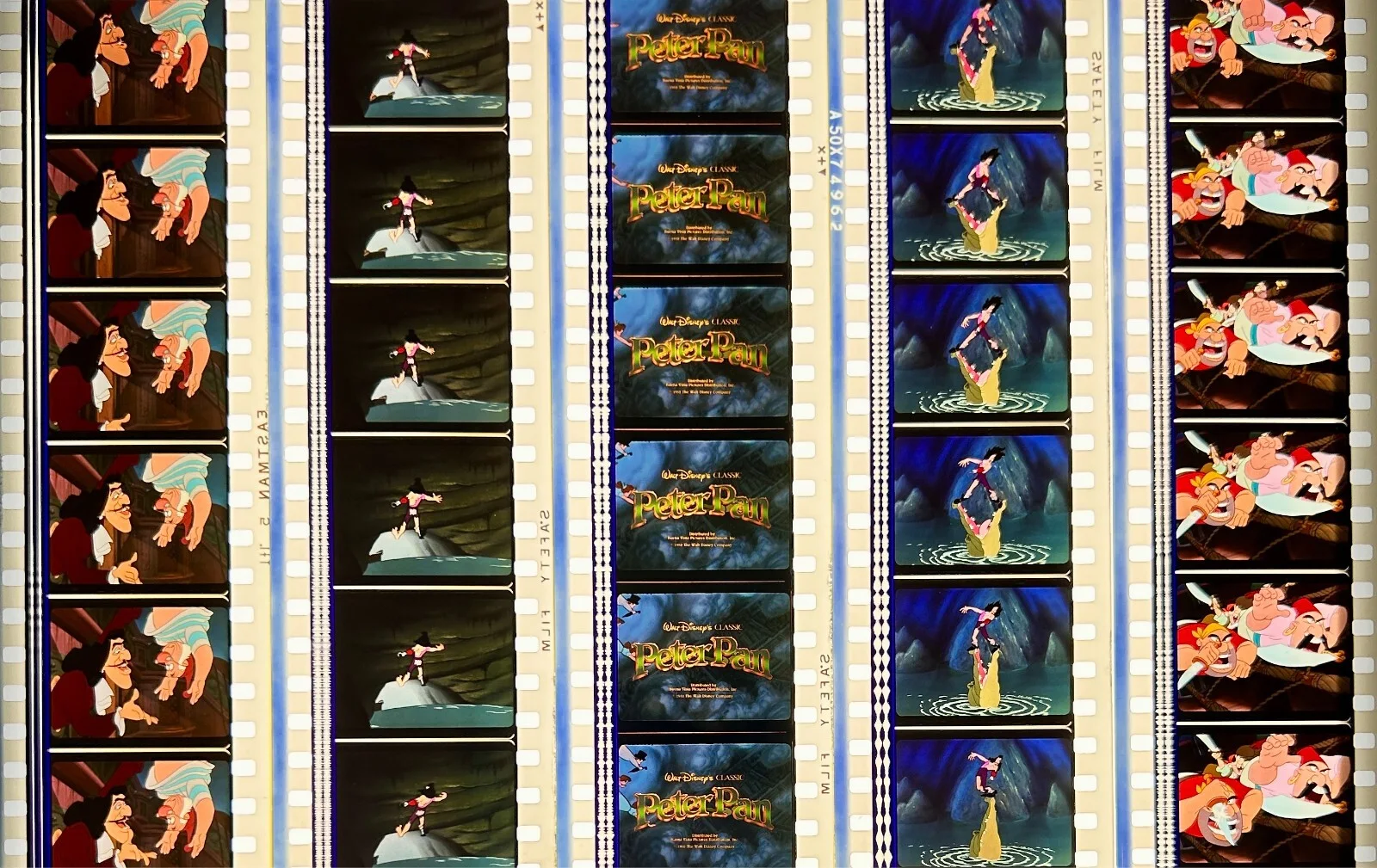Disney's Peter Pan 1953 (Remastered) Rare Unmounted Genuine 35mm Film Cells, image 5