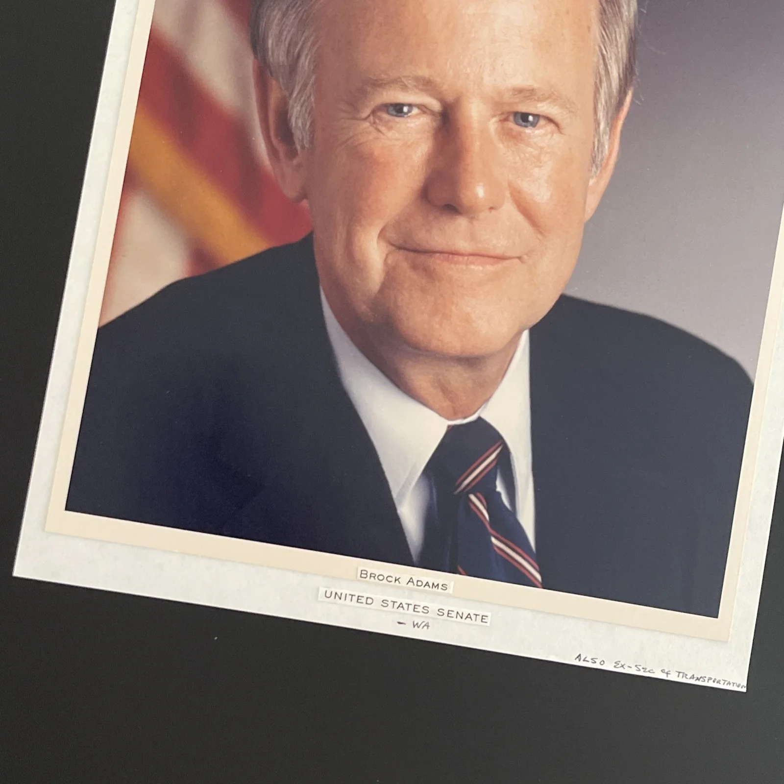 Senator Brock Adams, WA: Hand Signed Political Photo & Ephemera 8x10“ / KSK, image 4