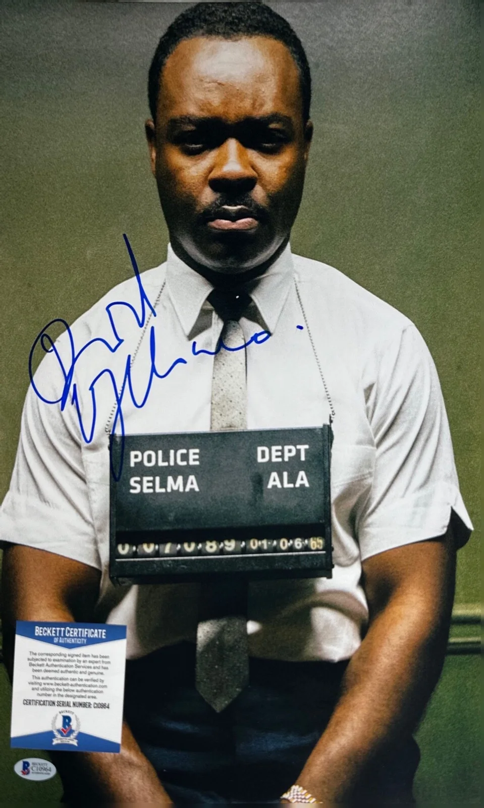 David Oyelowo — David Olyelowo Signed 12x18 Selma Photo BAS C10964, image 2