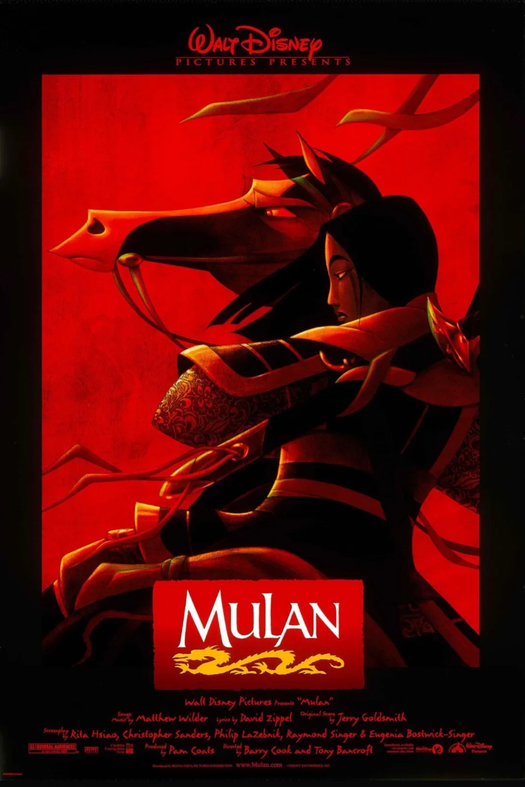 Walt Disney's Mulan (1998) Very Rare Unmounted Genuine 35mm Film Cells, image 2