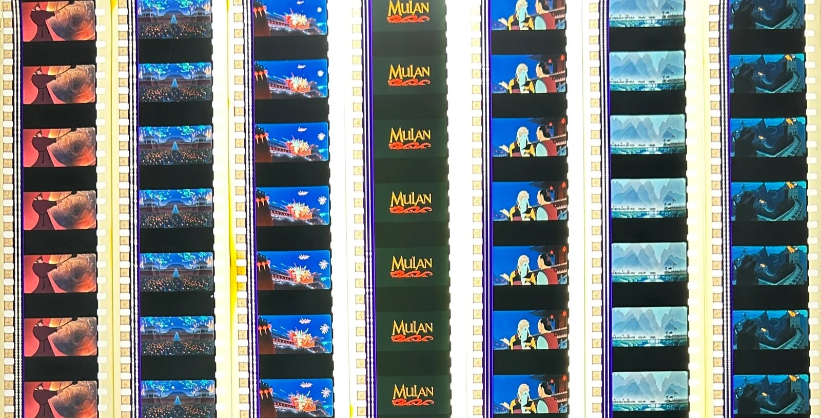 Walt Disney's Mulan (1998) Very Rare Unmounted Genuine 35mm Film Cells, image 4