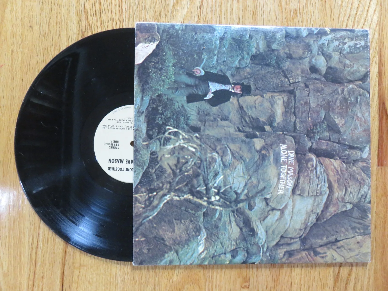 DAVE MASON signed ALONE TOGETHER 1970 Record / Album Set COA TRAFFIC, image 3