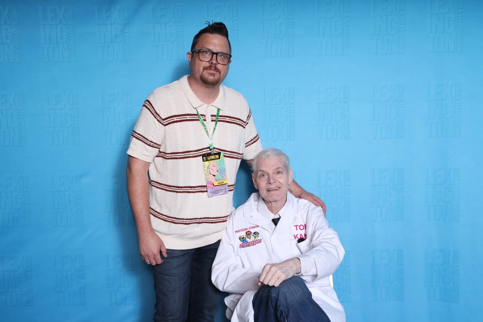 Tom Kane — The Powerpuff Girls - Professor Utonium 8.5x11 photo signed by Tom Kane JSA COA, изображение 2