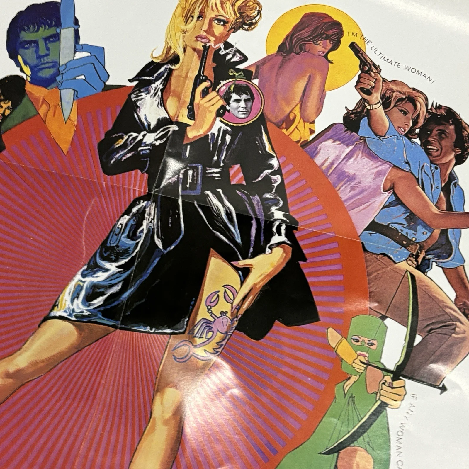 Modesty Blaise Magnum Harry Poster Monica Vitti Terence Stamp Eastwood 2 SIDED, image 5