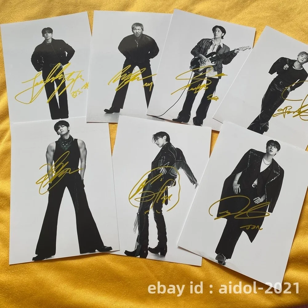 BTS ARIRANG JK JUNG KOOK V SUGA JIN JIMIN Autographed Signed 5*7 K-POP 2026, image 2