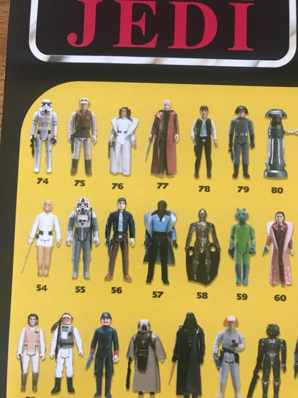 Star Wars Figure Checklist Poster 594mm x 420mm (A2 size), image 3
