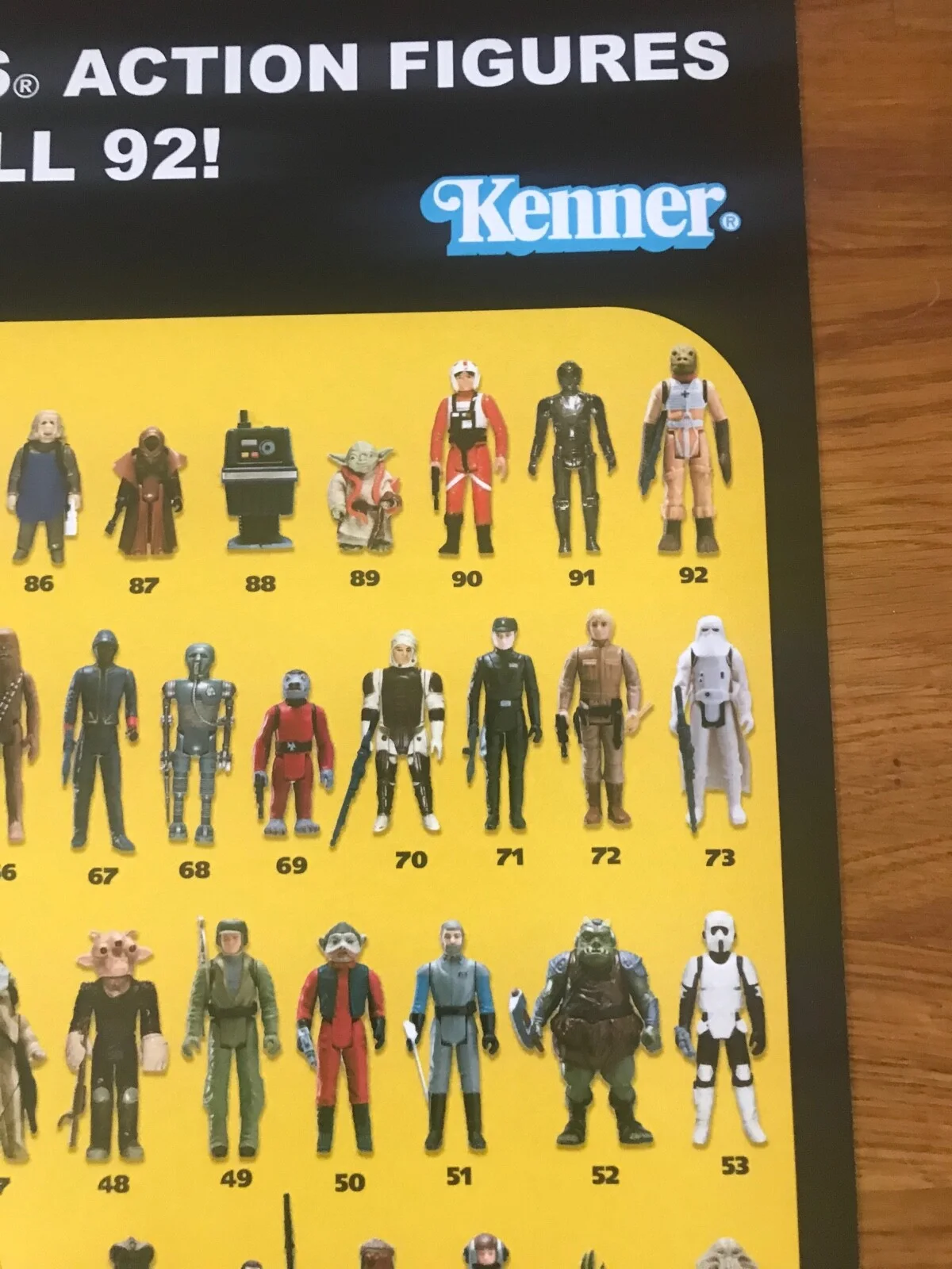 Star Wars Figure Checklist Poster 594mm x 420mm (A2 size), image 4