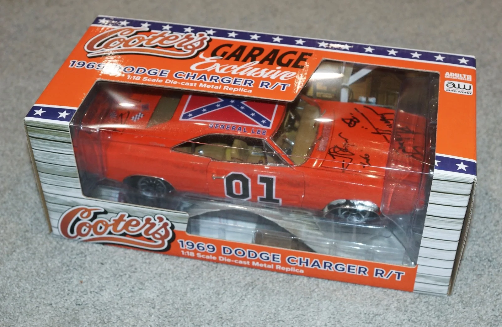 Daisy Bo Luke Duke SCHNEIDER WOPAT BACH Signed DUKES HAZZARD General Lee Car JSA, изображение 4